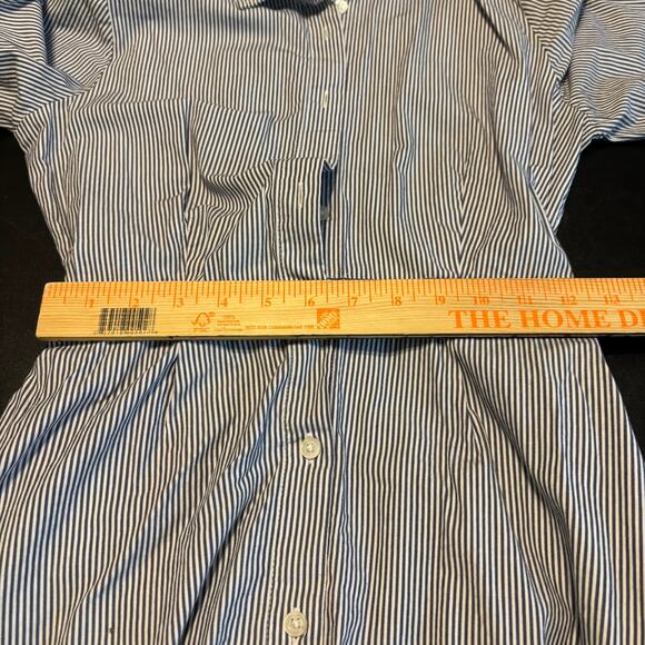J. by J.Crew Blue Striped Shirt Dress Women’s 6 Belted Button Down Cotton - Picture 4 of 7